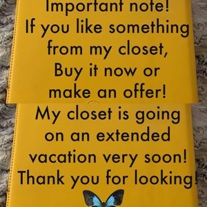 Interested in something? Please read info!